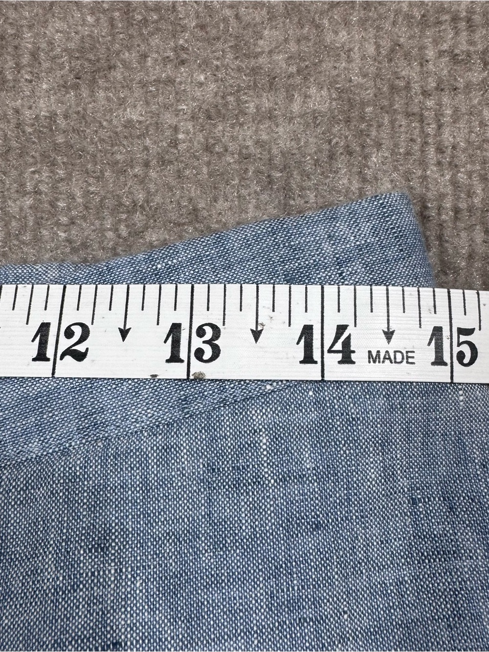 Boden 100% Linen Drawstring Pants Women's Size 12R Blue Straight Leg Flat Front - Picture 7 of 10